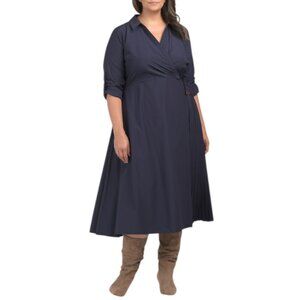 TANYA TAYLOR Long Sleeve Midi Shivon Dress